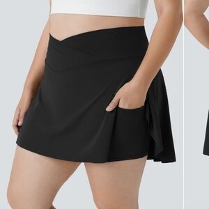 HALARA Black 2-in-1 Cool Touch Tennis Skirt